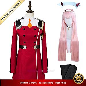 DARLING in the FRANXX Cosplay - 02 Zero Two Cosplay Costume Full Sets Dress Headwear wigs