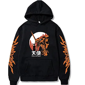 Evangelion Hoodie – Printed Pullove Casual Tops Long Sleeves Hoodies