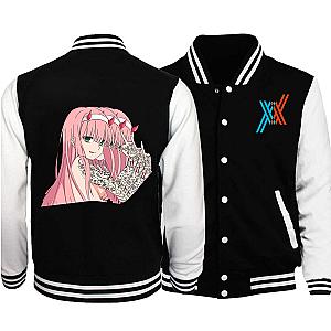 DARLING in the FRANXX Men Baseball Uniform Coat 2019 Autumn Bomber Jacket Streetwear Casual Tracksuit Hip Men Coats print