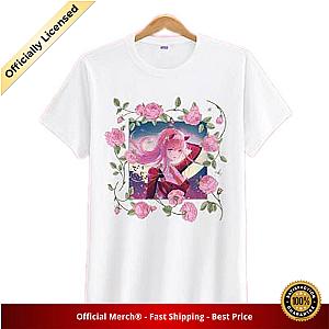 Darling in the Franxx Shirt Zero Two Surrounded by Roses White