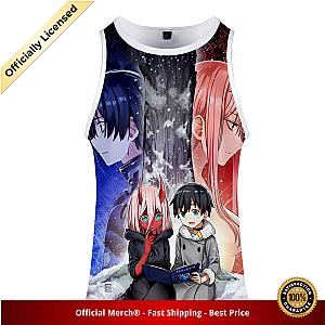 DARLING in the FRANXX Bodybuilding Tank Tops Men Anime Dear Frank Summer Vest Fitness Tank Top Men Hip Hop Sleeveless Shirt