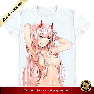 Darling in the Franxx Shirt Zero Two Swimming Naked White