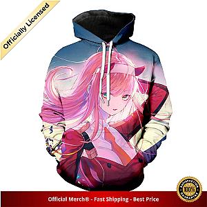 Darling in the Franxx Hoodie Busty Zero Two 3D All Over Print