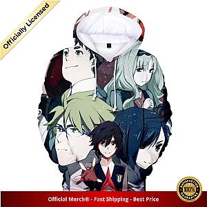 Darling in the Franxx Hoodie Hiro &amp; Pistils 3D All Over Print