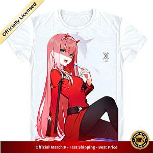 Darling in the Franxx Shirt Posing Zero Two White