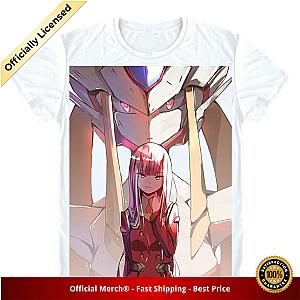 Darling in the Franxx Shirt Zero Two &amp; Strelizia White