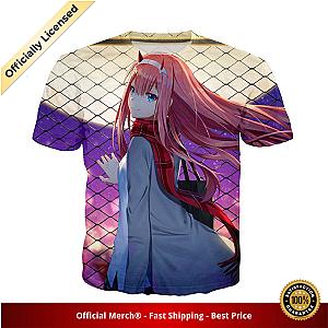 Darling in the Franxx Shirt Zero Two Looking Over Shoulder 3D All Over Print