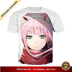 Darling in the Franxx Shirt Zero Two on White White