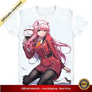 Darling in the Franxx Shirt Zero Two Posing with Hat White