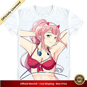 Darling in the Franxx Shirt Zero Two Wearing Red Bikini White