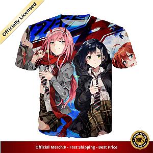 Darling in the Franxx Shirt Zero Two, Ichigo and Pilots 3D All Over Print