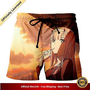 Darling in the Franxx Shorts Zero Two and Sunset 3D All Over Print