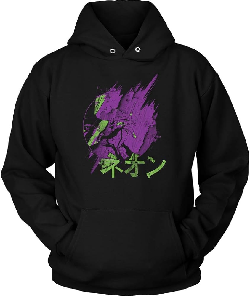 Amazon.com: Evangelion 01 Tee NGE NERV Hoodie Black : Clothing, Shoes & Jewelry