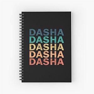 Dasha Name - Dasha Vintage Retro Proud Name Spiral Notebook