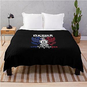 Dasha Name T Shirt - Dasha Eagle Lifetime Member Gift Item Tee Throw Blanket