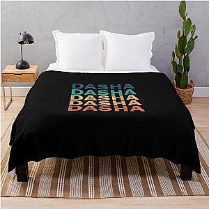 Dasha Name - Dasha Vintage Retro Proud Name Throw Blanket