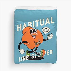 Habitual Line Stepper - Dave Chappelle Show Quote - Cold Blooded - Blackness - Original Art - Fury of Rick James Bitch Wearing Unity Ring Duvet Cover