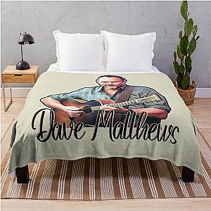 Dave Matthews With Guitar (Cartoon) Throw Blanket