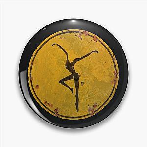 Dave Matthews Band Yellow Firedancer Rusted Metal Sign Pin