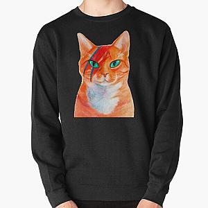 David Bowie Cat Rebel Pullover Sweatshirt