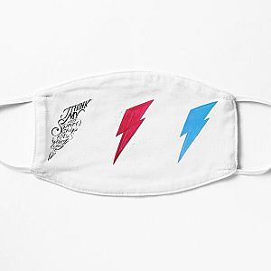 David Bowie Triple Lightning Bolt Flat Mask