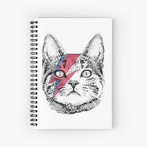 Ziggy Stardust Cat , David Bowie, Wo Spiral Notebook