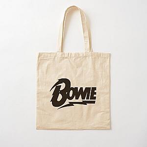 David Bowie Black Script Cotton Tote Bag