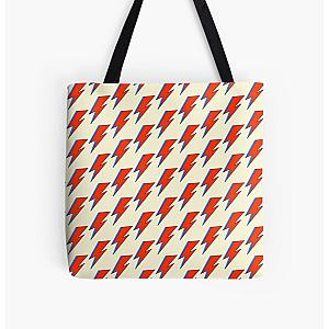 David Bowie Lightning Bolt  All Over Print Tote Bag