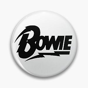 David Bowie Black Script Pin