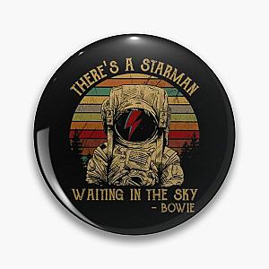 Men Women David Bowie Theres A Atarman  Pin