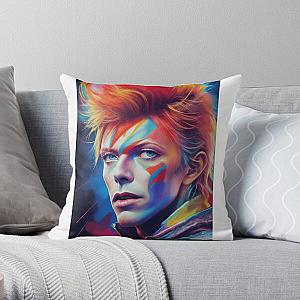 David Bowie Ziggy Icon Throw Pillow