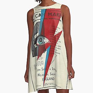 David Bowie Eyes lightning Ziggy Stardust Bowie lightning A-Line Dress