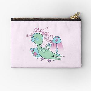 An Alien that listen David Bowie Zipper Pouch