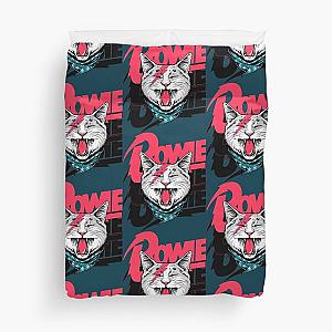 David Bowie Cat  Duvet Cover