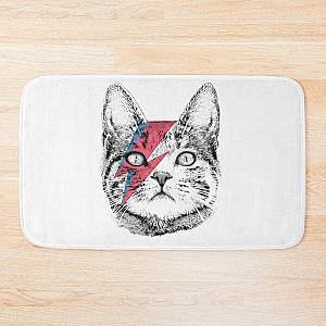 Ziggy Stardust Cat  David Bowie Tee, WoAll Sizes Bath Mat