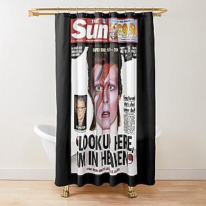 explore climbing national park david bowie lazarus, lazarus david bowie retro Shower Curtain