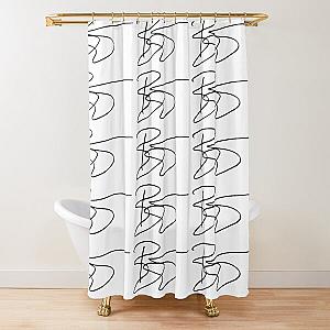  David Bowie Signature Shower Curtain