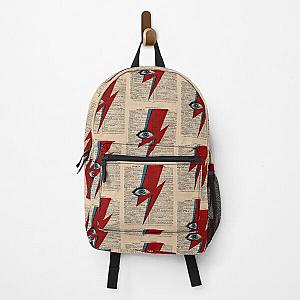 David Bowie Eyes lightning Ziggy Stardust Bowie's Lightning Backpack