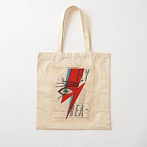 David Bowie Eyes lightning Ziggy Stardust Bowie's lightning fly Cotton Tote Bag