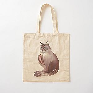 Cat Ziggy Stardust David Bowie Cotton Tote Bag