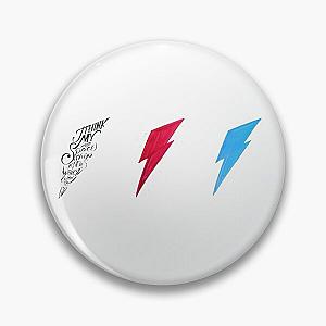 David Bowie Triple Lightning Bolt Pin