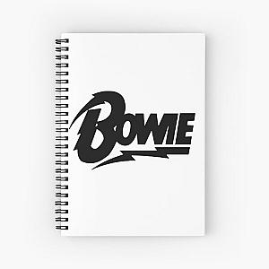 David Bowie Black Script Spiral Notebook