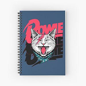 David Bowie Cat  Spiral Notebook