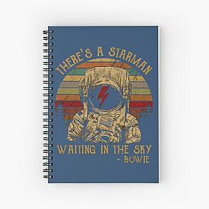 Men Women David Bowie Theres A Atarman  Spiral Notebook