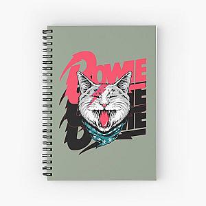 David Bowie Cat  Spiral Notebook