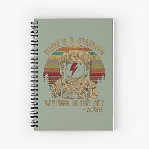 Men Women David Bowie Theres A Atarman  Spiral Notebook