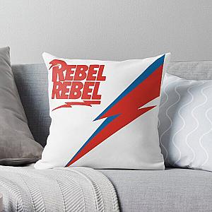 David Bowie Rebel Rebel Throw Pillow