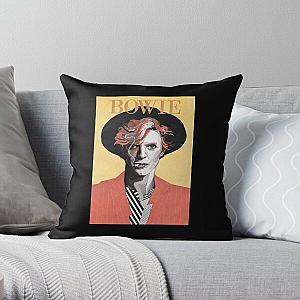 adventure climbing david bowie lazarus, lazarus david bowie wildflower art Throw Pillow