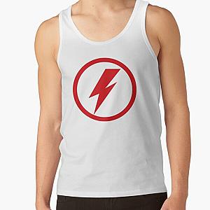 David Bowie Circular Lightning Bolt Design Tank Top