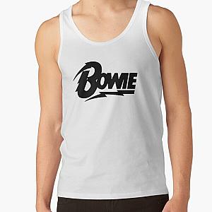 David Bowie Black Script Tank Top